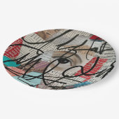 Signatur Pappteller (Schrägansicht)