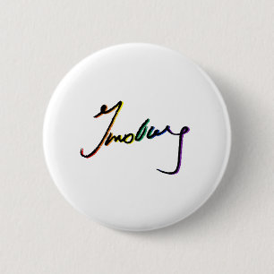 Signatur Ruth Bader Ginsburg Pride Regenbogen - LG Button
