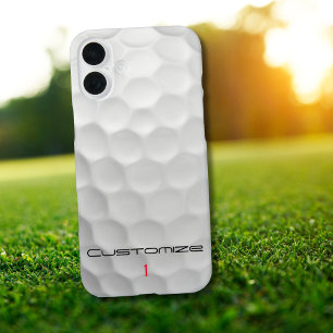 Signatur-Serie 1 personalisierte Golfball-Geschenk iPhone 16 Plus Hülle