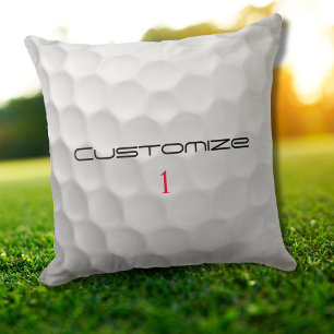 Signatur-Serie 1 personalisierte Golfball-Geschenk Kissen