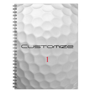 Signatur-Serie 1 Personalisierte Golfball-Geschenk Notizblock