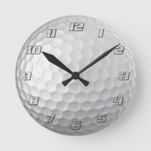 Signatur-Serie Golfball-Geschenke Runde Wanduhr