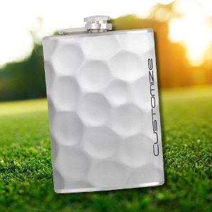 Signatur-Serie Personalisierte Golfball-Geschenke Flachmann