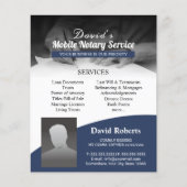 Signatur von Agent-Fotos für Notar-Mobilfunk Flyer (Vorne)