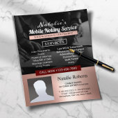 Signatur von Agent-Fotos für Notar-Mobilfunk Flyer