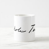 Signatur von Elektrizitätsgenius Nikola Tesla Kaffeetasse (Mittel)