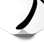 Signatur von Elektrizitätsgenius Nikola Tesla Poster (Ecke)