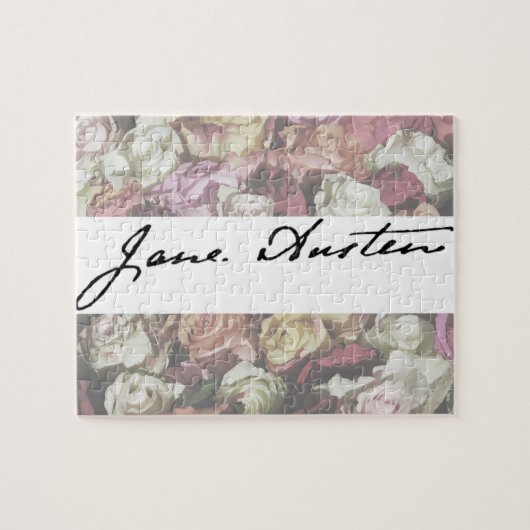 Signatur von Jane Austen Puzzle (Horizontal)