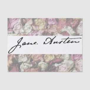 Signatur von Jane Austen Seidenpapier