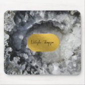Signatur von Schwarzen-Gold-Fohlen-Kristallen Mousepad (Vorne)