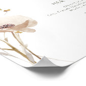 Signatur von Whimsical Wildblume Drinks Poster (Ecke)