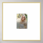 Signaturautograph für moderne Abschluss Foto Poster (Vorne)