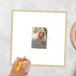 Signaturautograph für moderne Abschluss Foto Poster