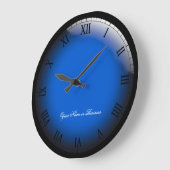 Signature 3D-Stil Klassische römische Zahlen Große Wanduhr (Winkel)