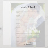 Signature Address Lined Wedding Guest Book Pages (Vorne/Hinten)
