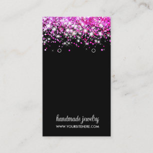 Signature-Anzeige für Glitzer-Imitate mit Hot Pink Visitenkarte