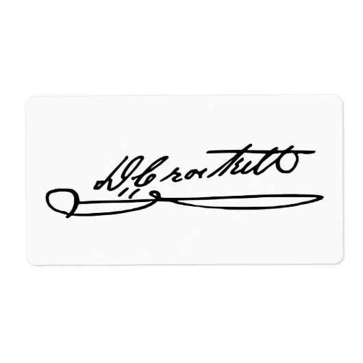 Signature-Autograph of Davy Crockett (Vorne)