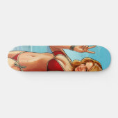 Signature Beach Babe Custom Pro Long Board Skateboard (Horizontal)