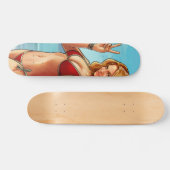 Signature Beach Babe Custom Pro Long Board Skateboard (Horizontal)