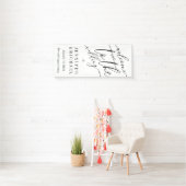 Signature Big Willkommen auf der Hochzeit Banner (Insitu)