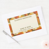 Signature-Buchzeichen für Retro Vibes Author Rechteckiger Aufkleber (Umschlag)