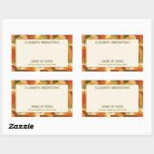 Signature-Buchzeichen für Retro Vibes Author Rechteckiger Aufkleber (Blatt)