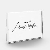 Signature by St. Theresa of Avila Heilige Theresa Fotoblock (Links)