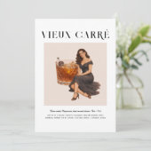 Signature Cocktail | Capricorn Zodiac Birthday Einladung (Stehend Vorderseite)