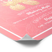 Signature Cocktail Drink Menü Hochzeitsdekor Poste Poster (Ecke)