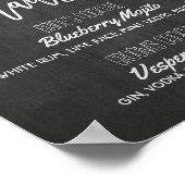 Signature Cocktail Drink Menü Hochzeitsdekor Signa Poster (Ecke)