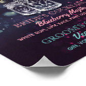Signature Cocktail Drink Menü Hochzeitsdekor Signa Poster (Ecke)