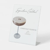 Signature Cocktail Espresso Martini Sockelschild (Vorderseite)