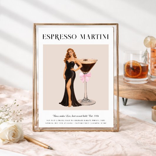 Signature Cocktail | Leo Zodiac Birthday Einladung