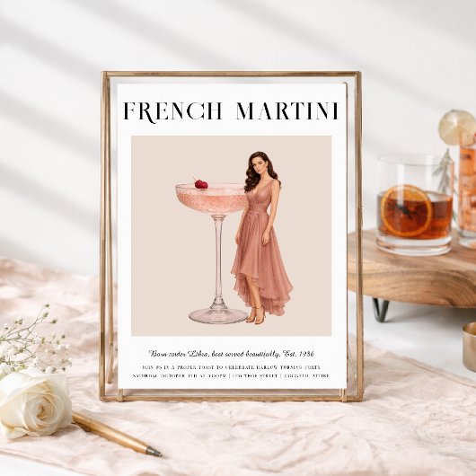 Signature Cocktail | Libra Zodiac Birthday Einladung