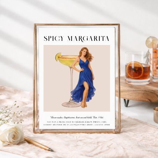 Signature Cocktail | Sagittarius Zodiac Birthday Einladung