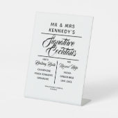 Signature-Cocktails Hochzeitsgetränke - Schild (Vorderseite)