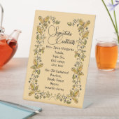 Signature-Cocktails-Podium-Schild Sockelschild (In Situ)