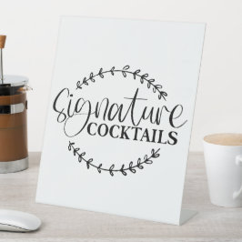 Signature Cocktails Schild