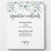 Signature Cocktails Zeichen - Eukalyptus Fotoplatte (Vorderseite)