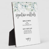 Signature Cocktails Zeichen - Eukalyptus Fotoplatte (Seite)