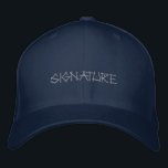Signature Custom Printed Wool-Hat Classic Navy Bestickte Baseballkappe<br><div class="desc">The ‘Signature’ Printed Navy Flexfit Wool Cap adds a distinctive personal mark that feels stylish and intentional. Its structured wool blend keeps the cap looking sharp while giving you a comfortable, secure fit. This hat is perfect for anyone who wants a refined accessory that speaks for them without saying a...</div>