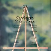 Signature Drink Bar Menu Akryllische Unterschrift Acrylschild (Neutral)
