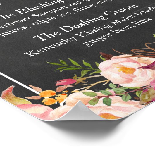 Signature Drink Cocktail Blumenkohl-Halbpension Ho Poster (Ecke)