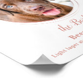 Signature Drink Elegante Rose Gold Haustier Hochze Poster (Ecke)