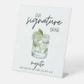 Signature Drink Sign Sockelschild (Vorderseite)