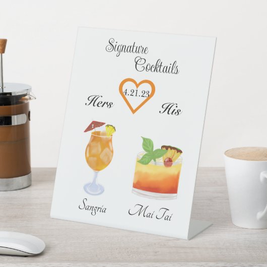 Signature Drink Sign Sockelschild (In SItu)