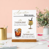 Signature Drink Wedding Sign Acrylic Acrylschild (Hochzeit)