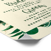 Signature Drinks auf der Hochzeitskarte des Bar Poster (Ecke)