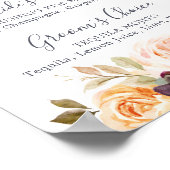 Signature Drinks auf der rustikalen Erde Florals Poster (Ecke)