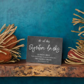 Signature drinks chalkboard sign Tabletop Plaque Fotoplatte (Seite)